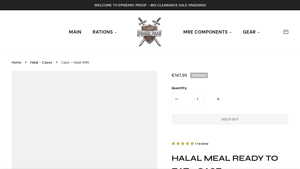 Epidemic Proof - Halal Meal Ready to Eat