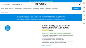 EPODEX - Metallic Solid Epoxy Countertop Kit