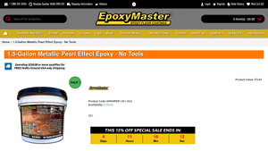 Epoxy Master - 1.5-Gallon Metallic Pearl Effect Epoxy
