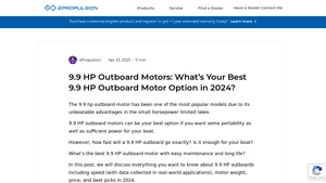 ePropulsion - 9.9 HP Outboard Motors