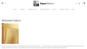Equus Fabrics - Shimmer Fabric