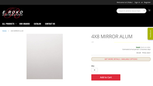 Formica - 4X8 MIRROR ALUM