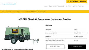ERS - 375 CFM Diesel Air Compressor