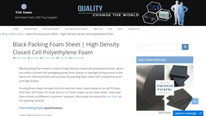 ESD Goods - Black Packing Foam Sheet