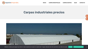 Espacios Temporales - Carpas Industriales