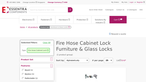 Essentra Components - Fire Hose Cabinet Lock