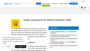 Eszoneo - Bullet Connectors for 30Ah Lithium Batteries
