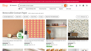 Etsy - Removable Contact Paper