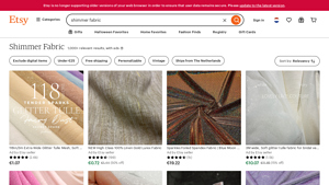 Etsy - Shimmer Fabric Selection