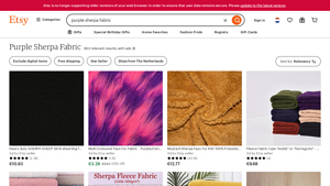 Etsy - Purple Sherpa Fabric