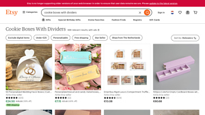 Etsy - Cookie Boxes with Dividers