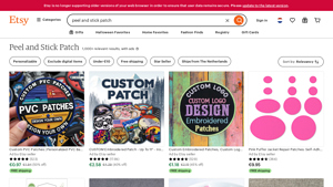 Etsy - Peel and Stick Patches
