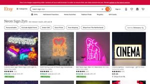 Etsy - Neon Signs