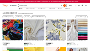 Etsy - Milk Silk Fabric