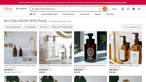 Etsy - 4oz Glass Bottle With Pump