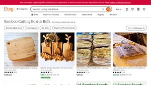 Etsy - Bamboo Cutting Boards