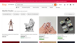 Etsy - Marble Nudes Collection