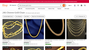 Etsy - 24k Chinese Gold Chains