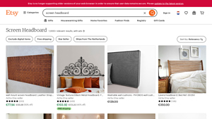 Etsy - Unique Screen Headboards