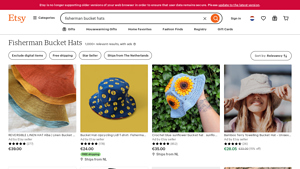 Etsy - Fisherman Bucket Hats