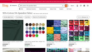 Etsy - Cotton Spandex Fabric