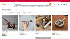 Etsy - Titanium Pipes