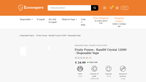 RandM - Fruity Fusion 12000 Puffs Disposable Vape