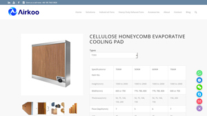 Exhaust Fan China - Cellulose Honeycomb Evaporative Cooling Pads