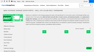 Express Garage Doors - Mini Storage Garage Door Parts