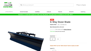 Express Steel - 6-Way Dozer Blade