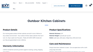 EXT Cabinets - Outdoor Kitchen Cabinets