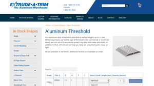 Extrude-A-Trim - Aluminum Door Thresholds
