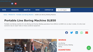 EZ Link - Portable Line Boring Welding Machine SLB50