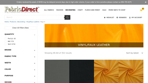 Fabric Direct - Vinyl & Faux Leather Fabric