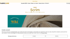 Fabriclore - Scrim Fabric