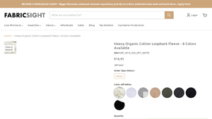 Fabricsight - Heavy Cotton Loopback Fleece