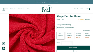 Fabric Wholesale Direct - Sherpa Faux Fur Fleece Fabric