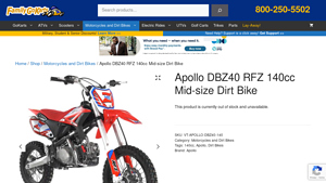Apollo - DBZ40 RFZ 140cc Dirt Bike