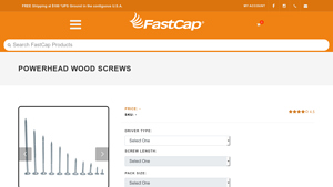 FastCap - PowerHead Wood Screws