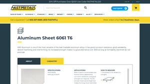 Fast Metals - Aluminum Sheet 6061 T6
