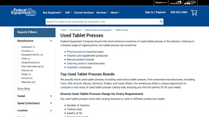 Federal Equipment Company - Used Tablet Presses