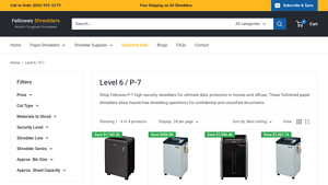 Fellowes - P-7 High Security Shredders