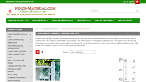 Fence Material - 12 ft Galvanized Chain Link Fence Kit