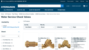 Ferguson - Water Service Check Valves