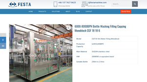 Festa - CGF 18-18-6 Bottle Filling Machine