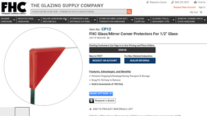 FHC - CP12 Glass/Mirror Corner Protectors