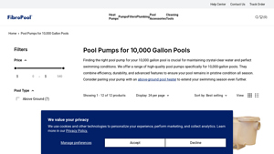 Fibropool - Pool Pumps for 10,000 Gallon Pools