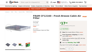 FRAM - Fresh Breeze Cabin Air Filter