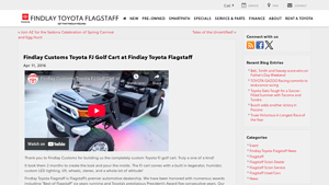 Findlay Customs - Toyota FJ Golf Cart