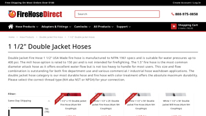 Fire Hose Direct - Double Jacket Fire Hose 1 1/2